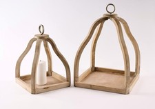Wood Lantern Set -