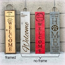 24" Welcome Sign Porch Front