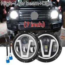 Pair 7" Inch LED Headlights