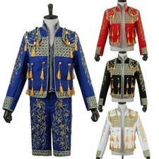 Men Spanish Matador Toreador Spain Bull Fighter Prince Costume Fancy Dress