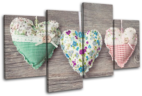 Hearts shabby chic love - shabby, multi