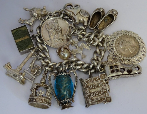 Vintage heavy solid - , silver