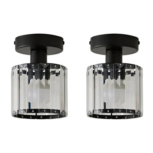 Pair ceiling light fittings - light,