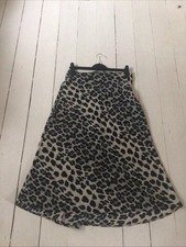 Zara Leopard Print Midi Skirt