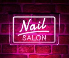 Nail Salon LED Neon Light Up Sign | Beauty Bar Parlour Hanging USB Wall Display