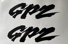 2 x Kawasaki GPz Tank Fairing Decal Stickers 180mm X 55mm Oracal 651 GPZ500 1100
