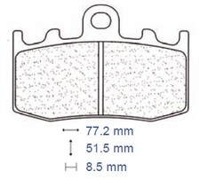 FRONT BRAKE PADS COAL LORRAINE