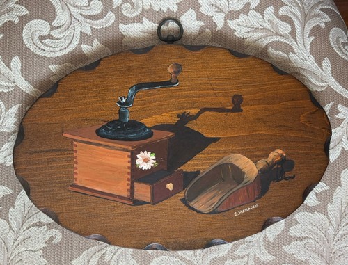Vintage hand painted coffee - vintage,