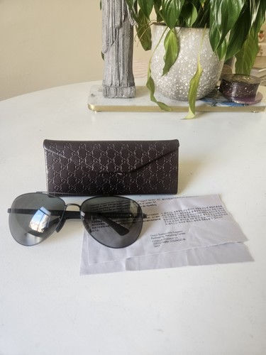 Gucci black pilot double - black,