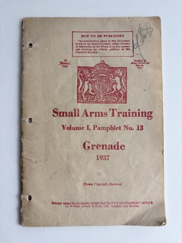 Small arms training volume - arms,