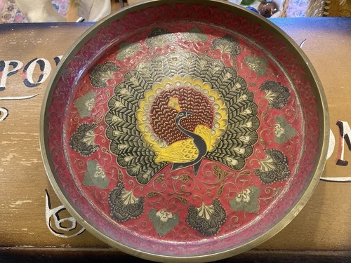 Unusual enamel brass - unusual, handmade