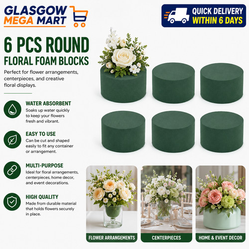 Pcs round floral - pcs, blocks