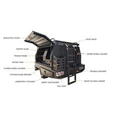 Ford Ranger utility canopy camper box and Tray storage