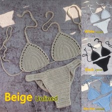Women Crochet Halter Bikini