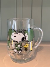 Snoopy Glass Mug 'Jogging is