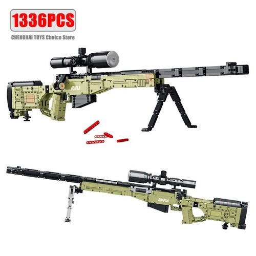 1336pcs military awm - military, sniper