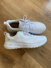 Skechers Goga Max White Trainers – Lightweight Comfort Walking Shoes UK6, EUR 39