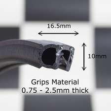 SMALL FINNED CAR DOOR Rubber