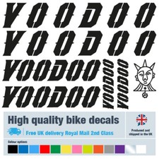 VOODOO solid decals labels stickers with free bike protection (22 pack)