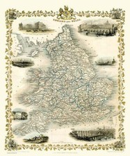 England and Wales 1851 Map