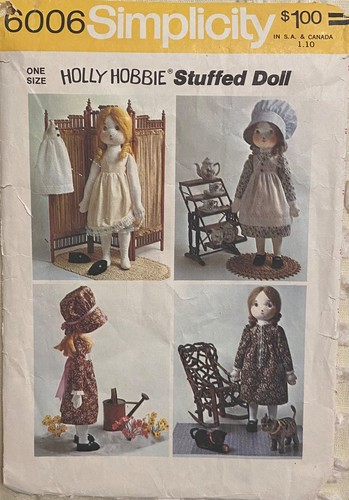 Vtg holly hobbie stuffed doll - vtg,