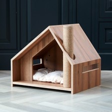 Wooden Indoor Cat House With