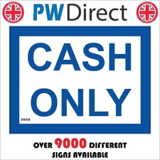 SIGN Cash Only Coins Notes