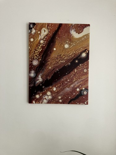 Abstract acrylic painting