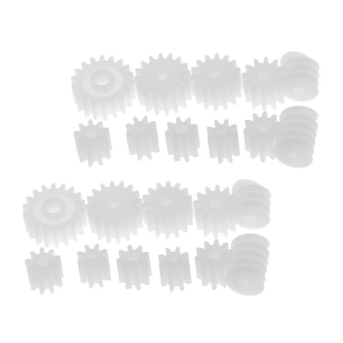 22x plastic assorted gears - plastic,