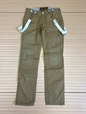 Superdry Trousers w28 L32 Brown Men’s Overalls Slacks Braces Workwear Y2K Retro