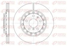 2x Brake disc Rear Axle Vented
