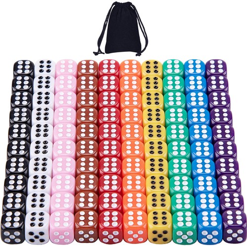 Siquk 100 pieces dice sided - 6,