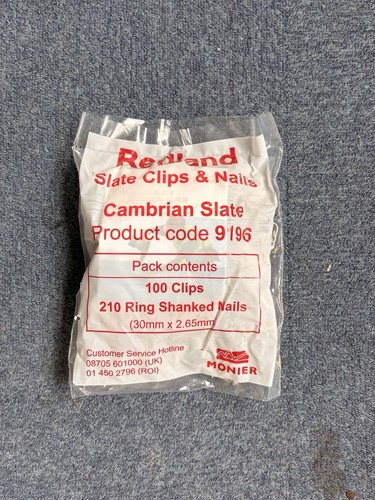 Redland cambrian slate clips - slate,