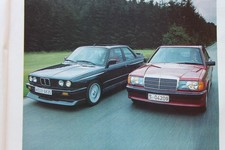 Original CAR 1988 extracted mag article: BMW M3 EVOLUTION v MERCEDES 190E 2.5-16