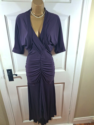Frank lyman purple maxi dress - purple,