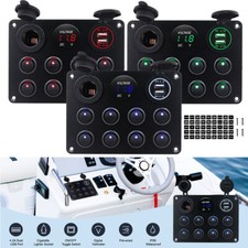 8 Gang Switch Panel LED Light