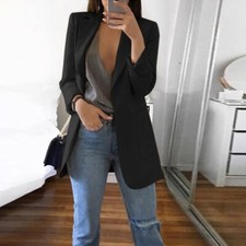 Womens Longline Blazer Suit