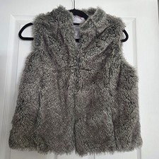 Monsoon Grey Faux Fur Gilet