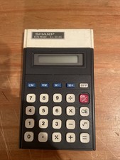Vintage SHARP Calculator  Elsi Mate EL-8146  1980s Working