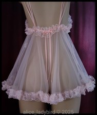 Vintage SHEER Silky BABYDOLL