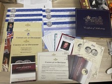 Job Lot 39 Certificates COA Westminster mint Windsor london mint office Jubille