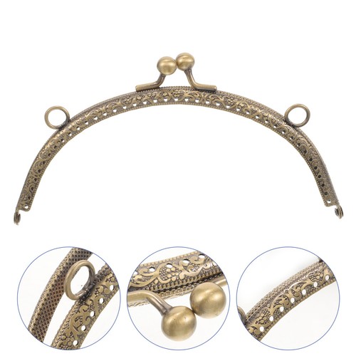 Metal purse sealing clasp - ,