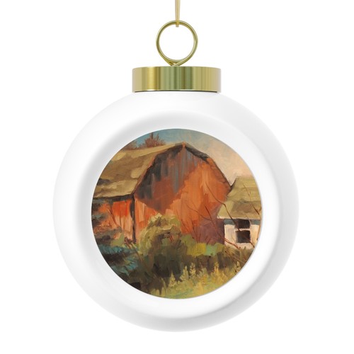 Ceramic christmas ball - ceramic,