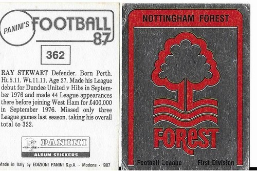 Panini football 1987 - 1987,