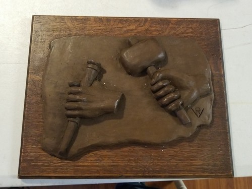 Vintage hammer and chisel - hammer,