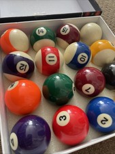 Competition Pool Balls Set Complete 16 Ball Set 2"