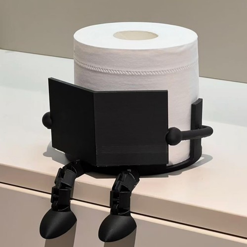 Funny toilet roll - toilet, 3d