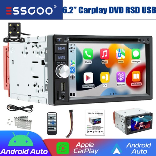 2din carplay stereo cd - 6.2",