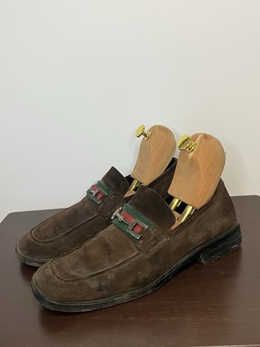 Gucci mens brown - brown, suede