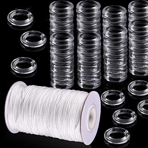 Clear roman curtain rings - roman,